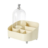 Vanity Makeup Organizer Large Capacity Multi Compartments Countertop Cosmetic Organizer with Cover V1294-YM0901-3117240227011
