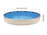 18-ft Round Above Ground Pool Liner, Overlap Pool Liners, Standard Gauge Vinyl, 48-to-54inch Wall V952-YCNCROUND18F554QLV0
