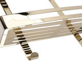 Bathroom Floating Shelves 304 Stainless Steel 2 Tier Wall Mounted Over Toilet Bathroom Shelves V1294-YM0901-3112240039811