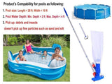 Jet Vacuum W/ 6 Section Poles of 57" for Frame Aboveground/Inflatable Pool Spa, No Electric Power V1107-125-37364