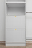 BASEL WALK IN WARDROBE KIT - WHITE - SLIM - ROUND BRASS V164-ECW5FTW06G