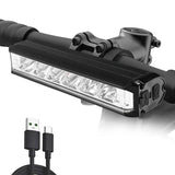 Brand new super bright aluminum alloy bicycle light - USB charging - ideal for mountain bike night V1102-HECE-002