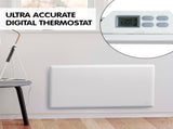 Nobo 1000W NTL4S10-FS40 Electric Panel Heater Thermostat & Castors