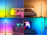 Smart LED Floor Lamp RGBICB Mood Light Ambient Light With Backlight - Rainbow - Size 01 V1106-124-25524-RBW-01