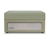 Crosley Voyager Bluetooth Portable Turntable - Sage Bundled Crosley Record Storage Display Stand V398-CR8017BSS-SA4