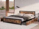 Levede Industrial Bed Frame Double Mattress BFDR1048-D