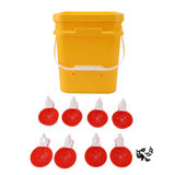 Automatic Chicken Waterer Cup with 12L Handheld Barrel Poultry Drinking Equipemnt for Goose Duck V1294-YM0706-3111230182712