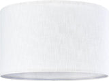 Set of 2 Pure White Linen Drum Lamp Shade 13" Top x Bottom 10" High Contemporary Shades for V1259-DP01-A-1516