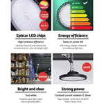 Leier LED High Bay Lights 200W UFO Industrial Workshop Warehouse Factory Lamp HBL-UFO-N280C-BK