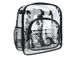Transparent Backpack Waterproof PVC Storage Bag Student School Bag for Outdoor Travel V1294-YM0714-3117210143611