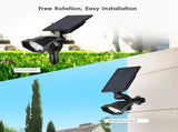 2 PCS Solar Garden Spotlights Outdoor Waterproof 5 LEDs 2-in-1 Solar In-Ground Landscape Spotlights V1294-YM0901-H39236
