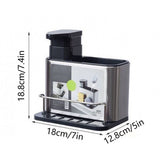 Soap Dispenser, Stainless Steel 3-in-1 Sponge Holder, Refillable Dish Soap Dispenser for V1366-AZ2-W-12562