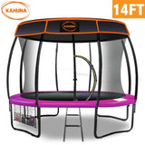 Kahuna Trampoline 14 ft with Roof - Pink TRA-KAH-14-PK-RF