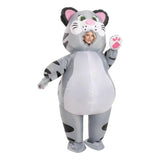 Striped Cat Cartoon Costumes Air Model Inflatable Costume Funny Dress Up Props Halloween Party V1263-JX-7961