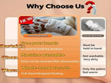 WHITE Cat Paw Fingerless Electric Heating Gloves, 3 adjustable heating levels, washable, 2000mAh V1232-MZST001