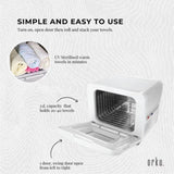Orku 8L White Electric Towel Warmer UV Steriliser Cabinet Salon Heat Sanitiser V238-SUPDZ-31407905800272