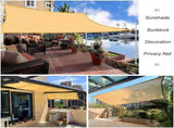 Garden Shade Net, shade cloth with eyelets, aging shade net, Extra thick UV resistant, permeable V1189-LC-HW-00182