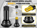 100 pieces of TR412 TR413 TR414 tire valve stem rubber snap in valve, tubeless valve stem suitable V1366-AZ2-W-14432