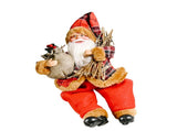 Santa Decoration Cute Image Santa Figurines Doll Toy Holiday Style Tabletop Santa Ornament for Party V1294-YM0901-3115240088512