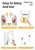 Interactive Cat Toy Electric Cat Teaser Remote Control Cat Toy Door Clip Cat V1107-139-30480