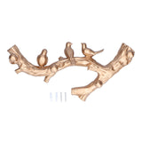 Decorative Hook Golden Bird Branch Shape Three Dimensional Wall Mounted Home Decoration V1294-YM0523-3117210199812