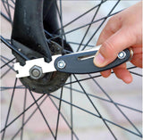 Bike Repair Tool Kit Portable, 16 in 1 Bicycle Multitool with Tire Levers Hex Spoke Wrench for Road V1366-AZ2-W-02422
