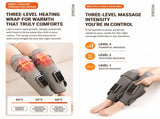 Light Grey Airbag Leg Massager with 3 Intensities and 3 Graphene Heat Modes - Rechargeable Calf and V888-ELOSUNG55106-1
