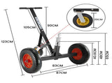 Kartrite 3-Wheel Adjustable Trailer Dolly Heavy Duty Caravan Mover 1000 lbs Tongue Capacity Dur ATD-TD77-BLK