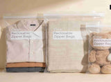 10Pcs Plastic Storage Bags, 16 x 24 5 Gallon Extra Large Clear Reclosable Zipper Bags for Clothes, V1192-AZ-W-17425