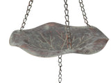 Hanging Lilypad Birdfeeder w Dragonfly & Bell 84cm V637-06981BRD