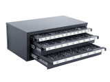 Drill Bit Cabinet, Three-Drawer Drill Bit Organizer Cabinet for 1/16" to 1/2", Steel Drill V952-ZTFPGJXZTSCT6N0G8V0