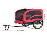 Dog Bike Trailer, Supports up to 45 kg, Pet Cart Bicycle Carrier for Small & Large Dogs, Easy V952-TCSCWZXCTC10QAEQQ001V0