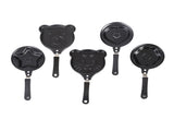 5-PCS Mini Non-Stick Egg Frying Pan Cartoon Shaped Omelette Cooker Mould for Breakfast Pancakes and V888-ELOSUNG40887