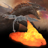 Fire Dragon Lamps, 3D Printed Volcano Moon Light, Kids Sleep Accompany Night Light for Bedroom V1192-AZ-W-10189