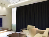 100% Blockout Curtains 2x300x270cm PINCH PLEAT Blackout High Level Fabric Blac V702-CNZ2-2730