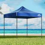 Instahut Gazebo Pop Up 3x3m w/Base Podx4 Marquee Folding Outdoor Wedding Camping Tent Shade Canopy GAZEBO-T-3X3-F-BU-BASE