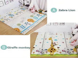 double-sided cartoon folding 2cm living room game odor-free children play V1102-115-54649-YEL-160-180CM