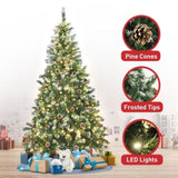 Christabelle 1.8m Pre Lit LED Christmas Tree with Pine Cones CMT-JFA-180-LED