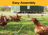 i.Pet Poultry Chicken Fence Pet Netting Wire Mesh Roll Duck Goose Coop 25Mx1.2M PET-CF-25X120-SV