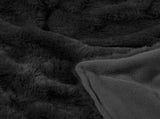 Ardor Clayton Faux Fur Soft Plush Throw Rug 130x170cm Black V442-INT-THROW-CLAYTONFAUXFUR-BLACK-RE