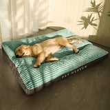 Warm Dog Bed Washable Pet Bed Non-Slip Dog Bed High Backrest Dog Bed Thick Dog - Gray - Size V1107-136-17007-GRY3