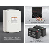 LockMaster Automatic Sliding Gate Opener Kit 20W Solar 6M 600KG GO-SLIDE-M01-20W-RAILX3