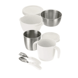 RICHELL TLI Stainless steel Feeding Set White DTK12282