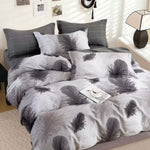 300TC Heidi Grey Reversible Cotton Quilt Cover Set King V442-ATX-QUILTCS-300TCHEIDI-GREY-KI