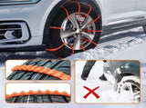 Universal Anti-Skid Snow Tire Chains, New Universal Emergency Traction Cables, Reusable Winter V1366-AZ2-W-11528