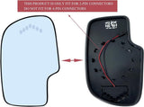 Passenger Right Side Heated Mirror Glass Replacement for Chevy Chevrolet Silverado Avalanche V1189-LC-AMZ-00198