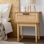 Artiss Bedside Tables Side Table Rattan Drawers Nightstand FURNI-E-RAT-BS-WD