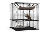 CARLA HOME Large Cat Cage Diy Enclosure, 3 Tier Pet Playpen Cat Kennel V178-36585