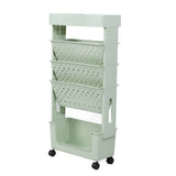 Removable Book Storage Rack 5 Tier Large Capacity Multifunctional Movable Storage Organizer Shelf V1294-YM0901-3116230010112