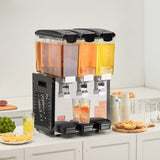 VEVOR Commercial Beverage Dispenser 10L x 3 Tanks Cold Juice Ice Drink Dispenser V952-SYYLJJBSJXS1DZ47WV3